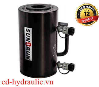 Kích thủy lực 2 chiều rỗng vỏ nhôm RSARH-15010(150 tấn-254mm)
