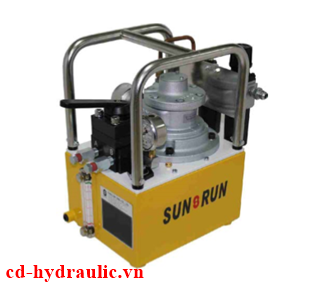 Bơm khí nén thủy lực Sunrun SPA-554TQJ( 8 lít)