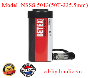 Kích thủy lực 1 chiều Betex NSSS 5013(50 tấn-335.5mm)